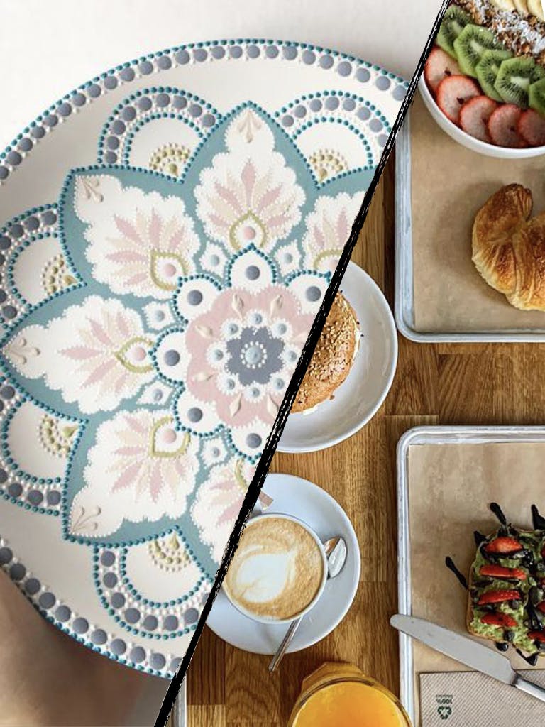  Ceramic Painting & BRUNCH: Mandala Plate - Basel