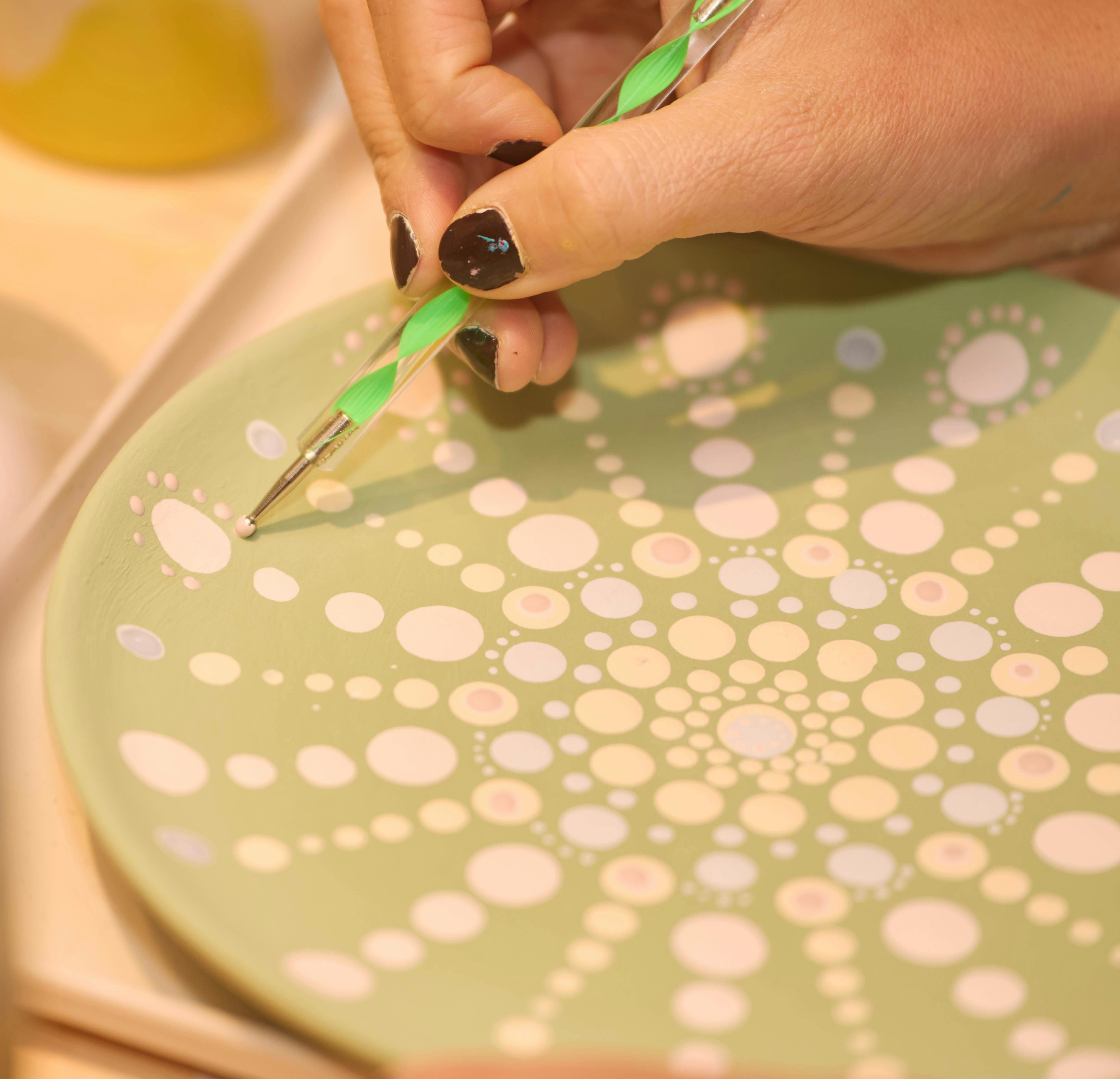  Ceramic Painting: Mandala Plate - Zürich