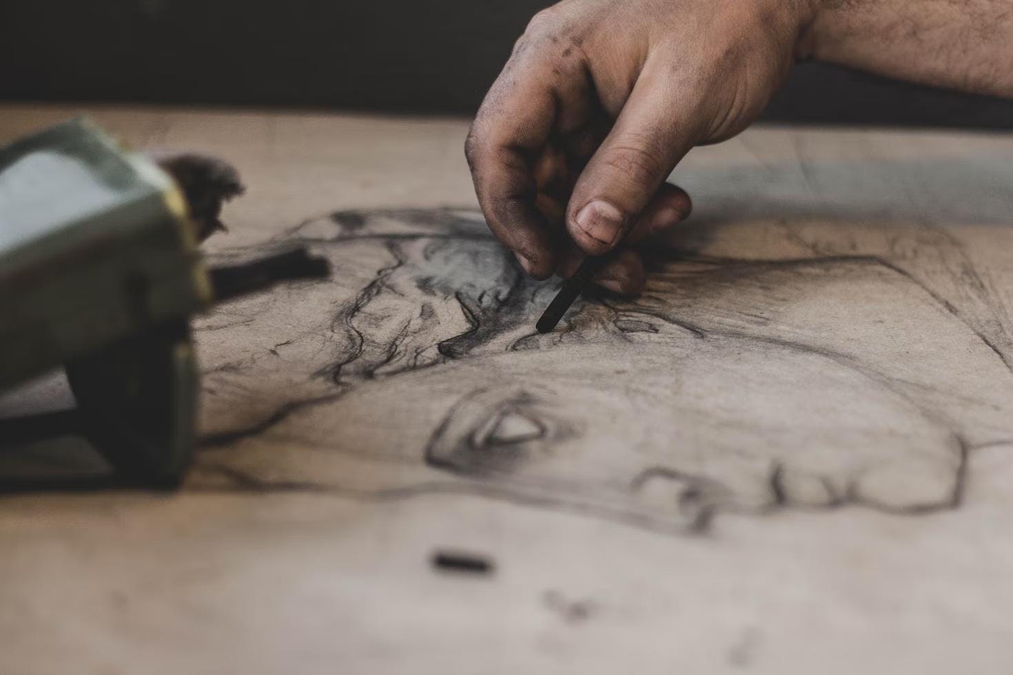 Portrait drawing w/ live model - Basel