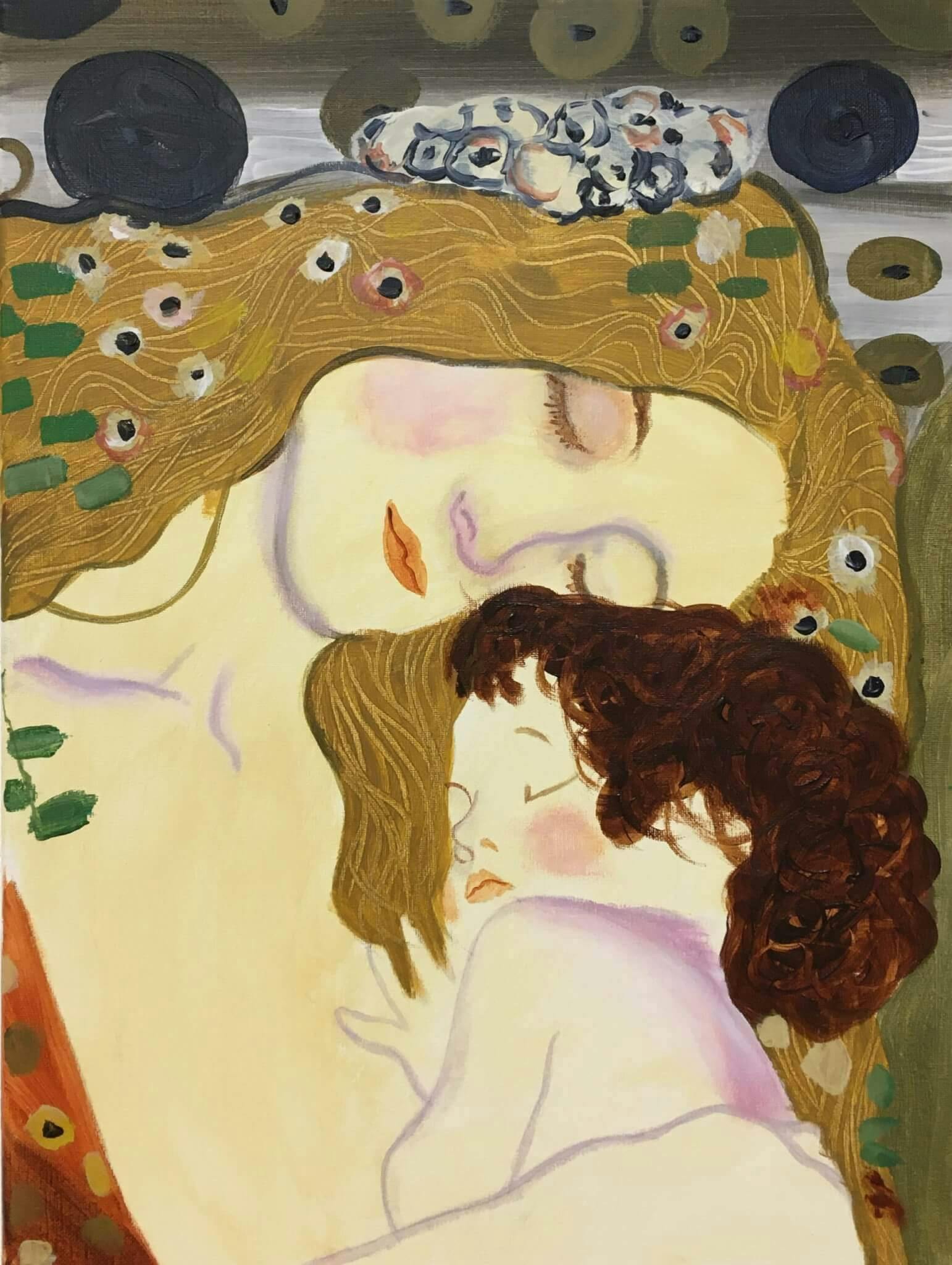 Paint like Klimt: Mother and child - Basel