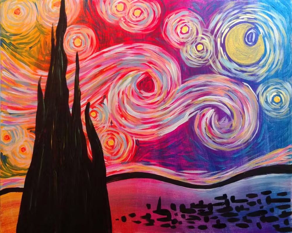 Psychedelic Starry Night - Zürich