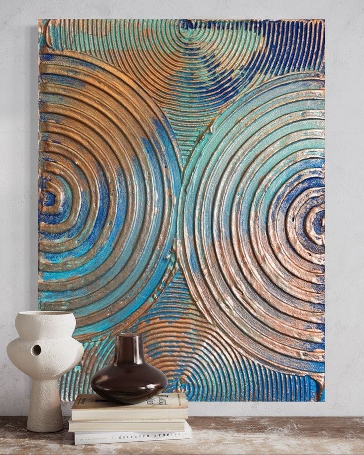 Textured Art: Geometric Designs - Zürich