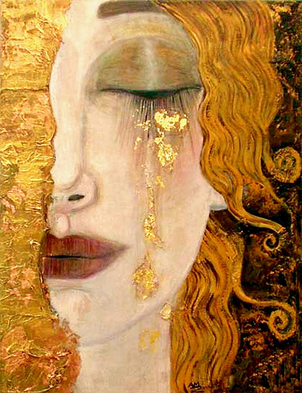 Golden Tears (in the style of Gustav Klimt) - Basel