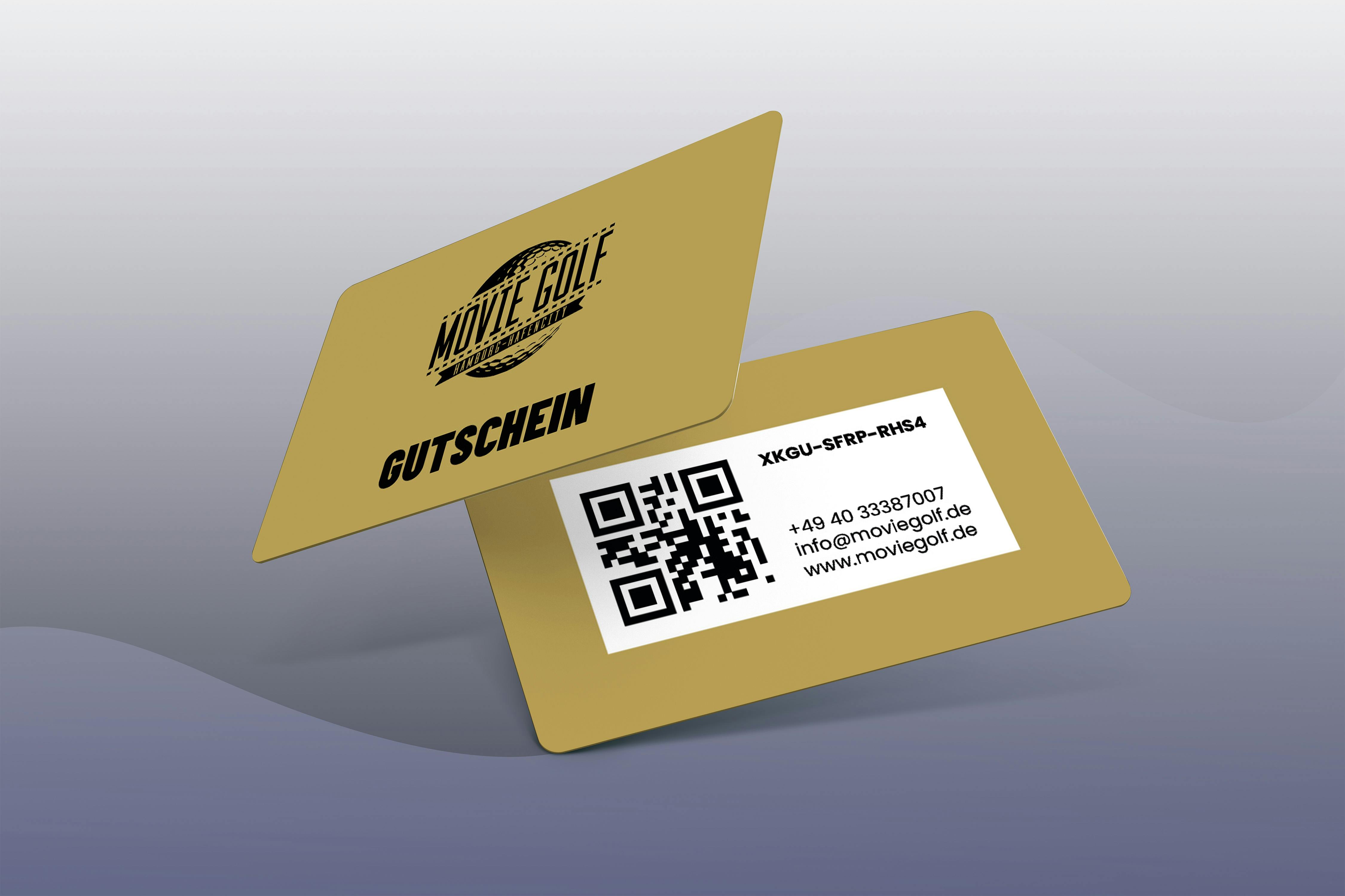 Wertgutschein Geschenkkarte Movie Golf Hamburg (Versand per Post)