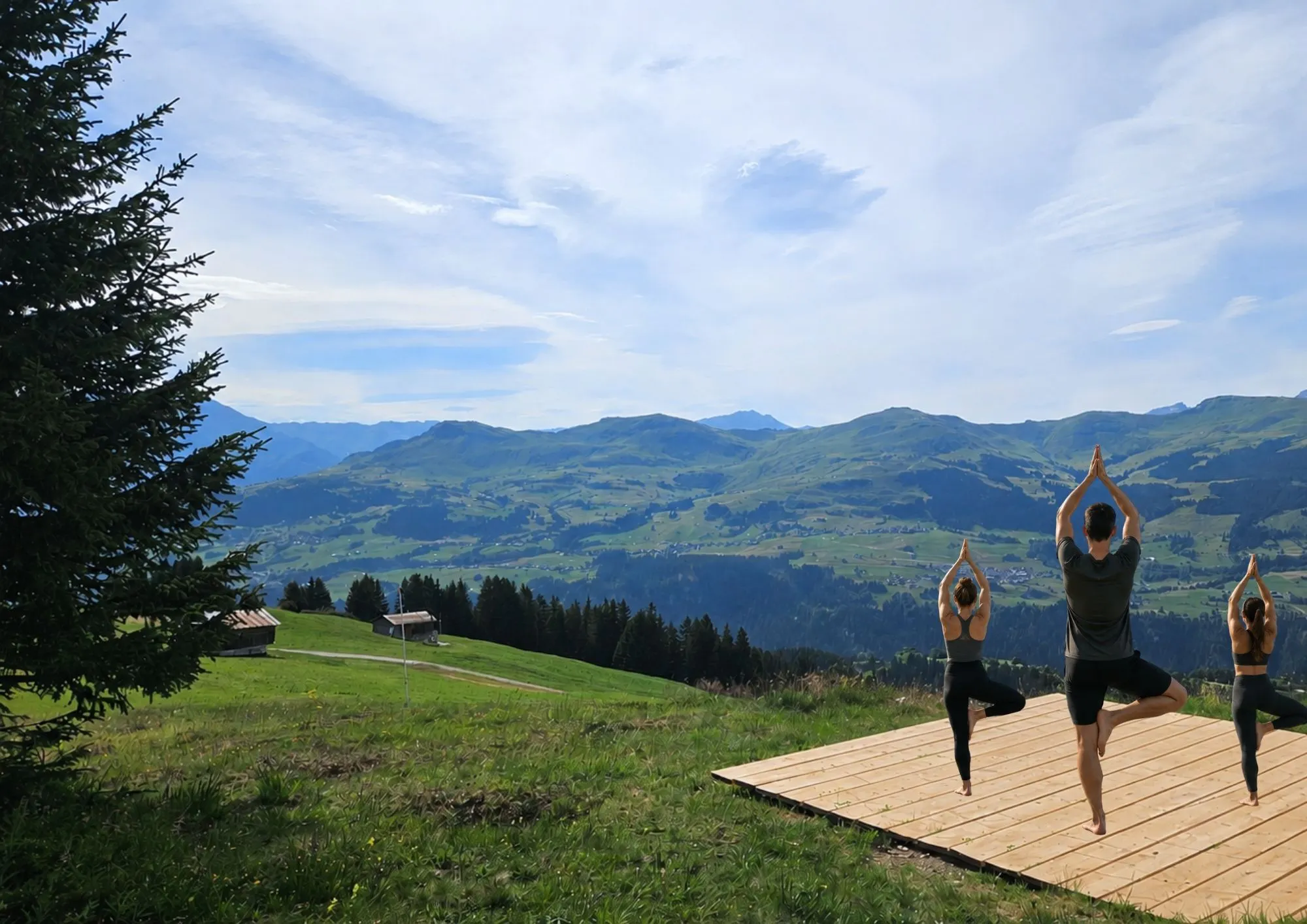 Early Bird Yoga auf der Crest Falla